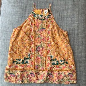 Anthropologie Akemi + Kim Yellow Halter Top